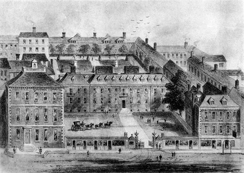 Leicester House, Leicester Fields, 1700-luku, 1908