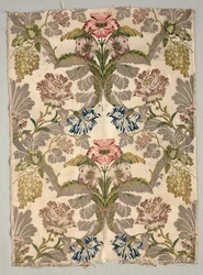 Brocade-tekstiilin pituus, 1700-luku.