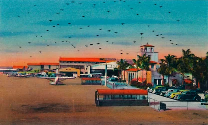 Lindberghin kenttä- ja hallintorakennus. San Diego, Kalifornia, 1941