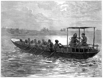 Livingstone ja Stanley matkalla Ujijista Rusizi-joelle, 1871
