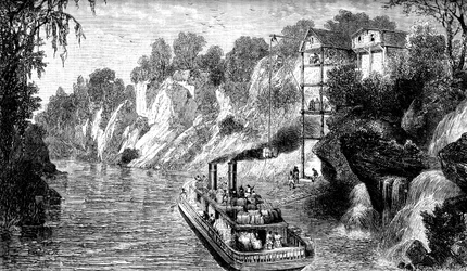 Ladataan puuvillahöyrystintä, USA, c1880