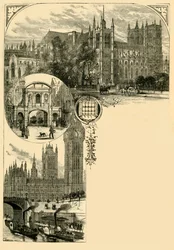 Lontoo. Westminster ja läntiset esikaupunkialueet, 1881.