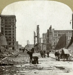 Etsin Grant Ave.:tä Market St.:stä, 1906.