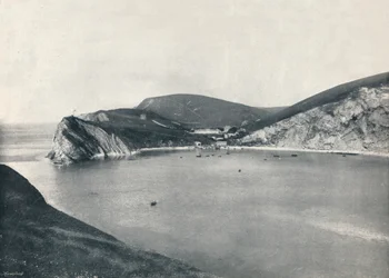 Lulworth - Lulworth Cove ja Village, 1895