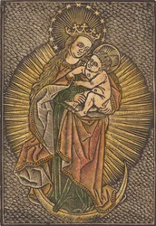 Madonna ja lapsi kunniassa, 1400-luvun viimeinen neljännes.