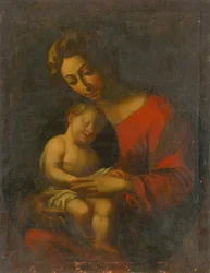 Madonna nukkuvan Jeesuksen kanssa