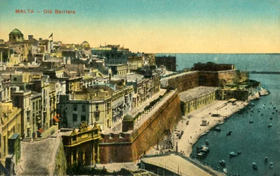 Malta - Vanha muuri, c1918-c1939.