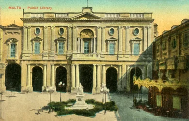 Malta – julkinen kirjasto, c1918-c1939.