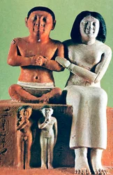 Mies ja nainen -hahmo, patsas, Egypti