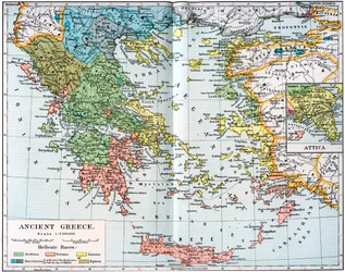 Antiikin Kreikan kartta, 1902