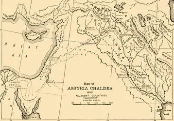Assyrian, Kaldean ja naapurimaiden kartta, 1890
