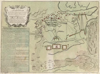 Kartta Savuchnyn taistelusta, 1739-1740