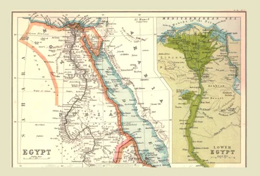 Egyptin kartta, 1902.