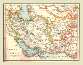 Persian kartta, 1902.