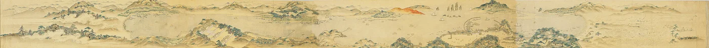 Kartta Choryang Waegwanista ja sen ympäristöstä Busanissa Joseonin aikana..., 1800-luku.