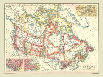 Kanadan Dominionin kartta, 1902.
