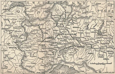Marengon kampanjan kartta, 1800, 1896