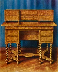 Kuningas Vilhelm III:n marquetry-kirjoituspöytä, 1938.