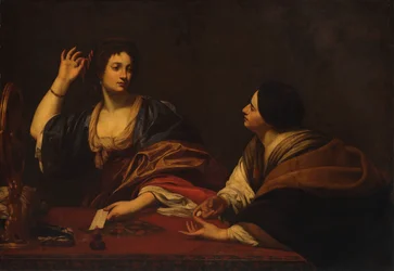 Martha nuhtelee turhaa sisartaan Maria Magdalenaa, 1600-luku.