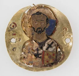 Pyhän Johanneksen Krisostomin medaljonki, Bysantti, 10.-11. vuosisata.