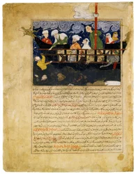 Miniatyyri Hafiz-i Abrun Majma al-tawarikhista. Iranin "Nooan arkki" (Afganistan)
