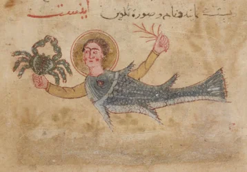 Miniatyyri Rumin astrologisten aarteiden valikoimasta, noin 1273