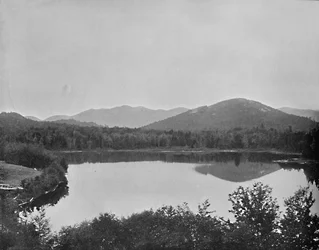 Mirror Lake, Adirondacks, New York, 1897.