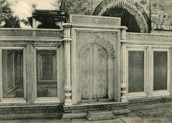 Mohammad Shahs Tomb, Delhi,.