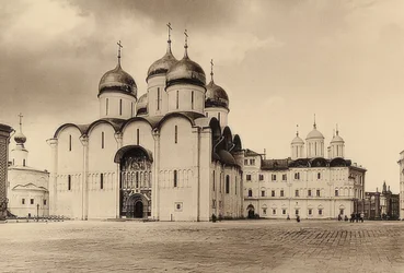 Moskova. Dormition katedraali. Noin 1900