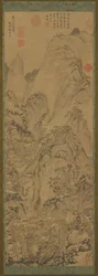 Vuoristorotko: taloja ja puro laaksossa, 1300-1400-luku.
