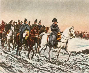 Napoleons vetäytyy Berezinaan, 1812, 1936.