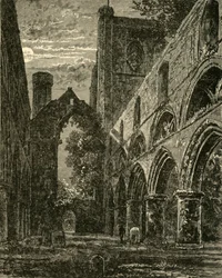 Dunkeldin katedraalin nave, 1898.