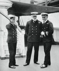 Laivaston kadetti prinssi Albert amiraali Sir Lewis Beaumontin kanssa, 1912