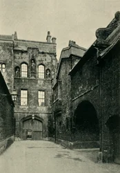 New College Gate and Lane, 1902.