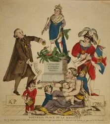 Uusi Place de la Bastille, 1789.