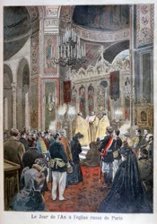 Uudenvuodenpäivä Venäjän kirkossa Pariisissa, 1894