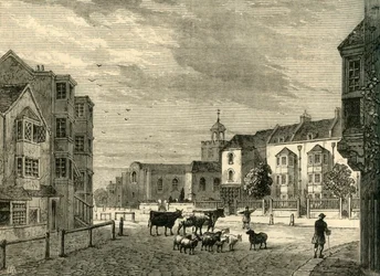 Newington Butts vuonna 1820, vuonna 1878.