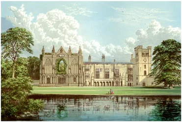 Newstead Abbey, Nottinghamshire, Webb-perheen koti, c1880