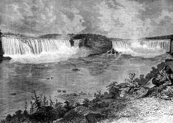 Niagaran putoukset, Kanada, 1800-luku.