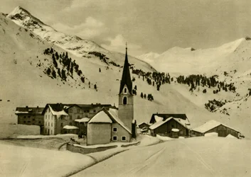 Obergurgl, Tiroli, Itävalta, 1935.