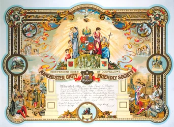 Manchester Unity Friendly Societyn naisloosin viranhaltijatodistus, 1929