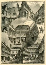 Old Inns in Southwark, vuodelta 1878.