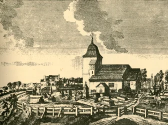 Old St. Pancrasin kirkkopiha, c1780, 1925.
