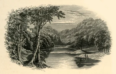 On the Hodder, c1890.