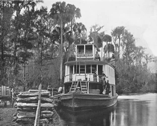 Ocklawaha-joella, Floridassa, Yhdysvalloissa, 1900.