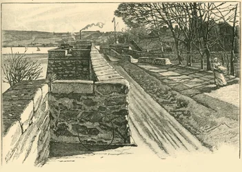 Berwickin muureilla, Tweedin toisella puolella, 1898.