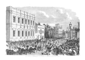 Parlamentin avajaiset - Kuninkaallinen kulkue ohittaa Whitehallin, 1854