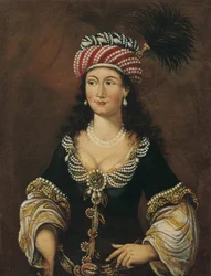 Itämainen nainen, noin 1681-1682
