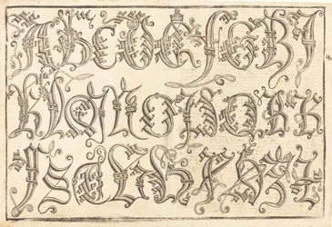 Koristeaakkoset, 14801490.