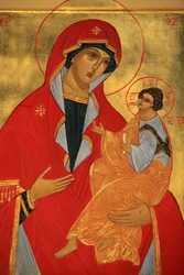 Ortodoksinen ikoni: Maria ja Jeesus Paris Ranska